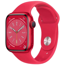 Apple Watch Series 8 41mm LTE Red Aluminium Case with (PRODUCT)RED Sport Band (MNJ23)