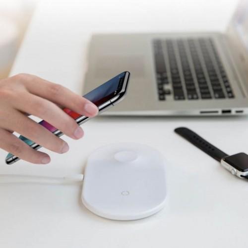 Baseus Wireless Charger Smart 2 in 1 White (WX2IN102)