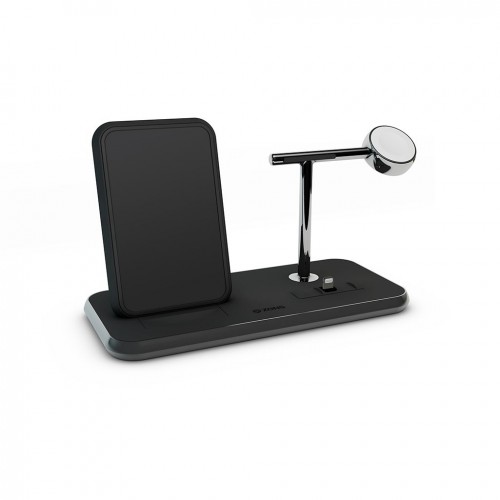 Бездротове зарядний пристрій Zens Stand + Dock + Watch Aluminium Wireless Charger 10W Black (ZEDC07B / 00)