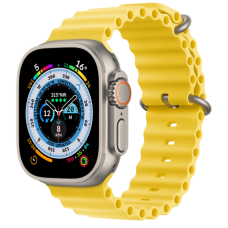 Apple Watch Ultra GPS + Cellular 49mm Titanium Case with Yellow Ocean Band (MNH93/MNHG3)