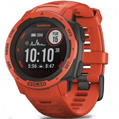 Смарт-годинник Garmin Instinct Solar Flame Red (010-02293-20)