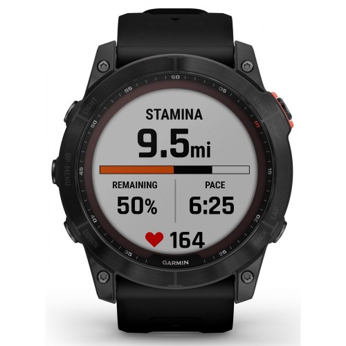 Смарт-годинник Garmin Fenix 7X Solar Slate Gray with Black Band (010-02541-00/01)