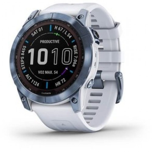 Garmin Fenix 7X Sapphire Solar M. Blue DLC Titanium w. Whitestone Band (010-02541-14/15)