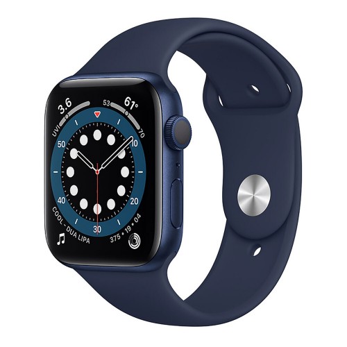 Apple Watch Series 6 44mm Blue Aluminum Case with Deep Navy Sport Band (M00J3)