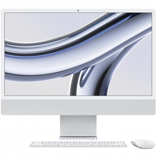 Apple iMac 24" with Retina 4.5K M3/256GB/8CPU/10GPU/8GB Silver (MQRJ3) (2023)