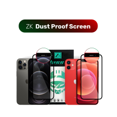 Захисне скло ZK для iPhone 12/12 Pro 2.5D Full Screen Dust-Proof 0.26mm [+ Задня плівка в комплекті] [Black]