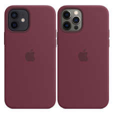 Чохол Smart Silicone Case для iPhone 12/12 Pro 1: 1 Original [Plum]