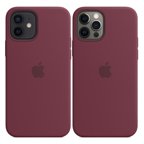 Чохол Smart Silicone Case для iPhone 12/12 Pro 1: 1 Original [Plum]