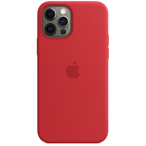 Чохол Smart Silicone Case для iPhone 12 Pro Max 1: 1 Original [Red]