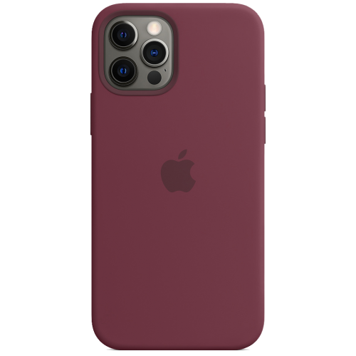 Чохол Smart Silicone Case для iPhone 12 Pro Max 1: 1 Original [Plum]