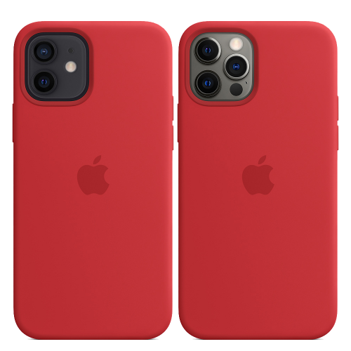 Чохол Smart Silicone Case для iPhone 12/12 Pro with MagSafe 1: 1 Original [Red]