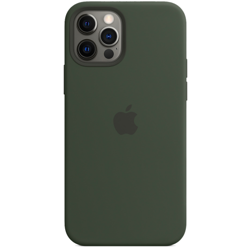 Чохол Smart Silicone Case для iPhone 12 Pro Max with MagSafe 1: 1 Original [Cyprus Green]