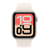 Apple Watch SE 3 44mm Starlight Aluminum Case with Starlight Sport Band - M/L (MEHJ4)