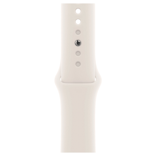 Apple Watch SE 3 44mm Starlight Aluminum Case with Starlight Sport Band - M/L (MEHJ4)