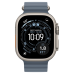 Apple Watch Ultra 3 49mm GPS + LTE Natural Titanium Case with Anchor Blue Ocean Band (MEWH4)