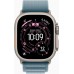 Apple Watch Ultra 3 49mm GPS + LTE Natural Titanium Case with Light Blue Alpine Loop - Large (MEWP4)