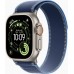 Apple Watch Ultra 3 49mm GPS + LTE Natural Titanium Case with Blue/Bright Blue Trail Loop - M/L (MEWU4)