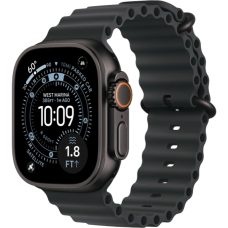 Apple Watch Ultra 3 49mm GPS + LTE Black Titanium Case with Black Ocean Band (MF0J4)