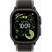 Apple Watch Ultra 3 49mm GPS + LTE Black Titanium Case with Black/Charcoal Trail Loop - M/L (MF1H4)