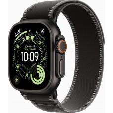 Apple Watch Ultra 3 49mm GPS + LTE Black Titanium Case with Black/Charcoal Trail Loop - M/L (MF1H4)