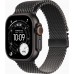 Apple Watch Ultra 3 49mm GPS + LTE Black Titanium Case with Black Titanium Milanese Loop - Small (MF1N4)