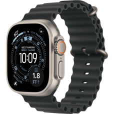 Apple Watch Ultra 3 49mm GPS + LTE Natural Titanium Case with Black Ocean Band (MF1V4+MXTL3)