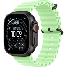 Apple Watch Ultra 3 49mm GPS + LTE Black Titanium Case with Neon Green Ocean Band (MF254+MGCL4)