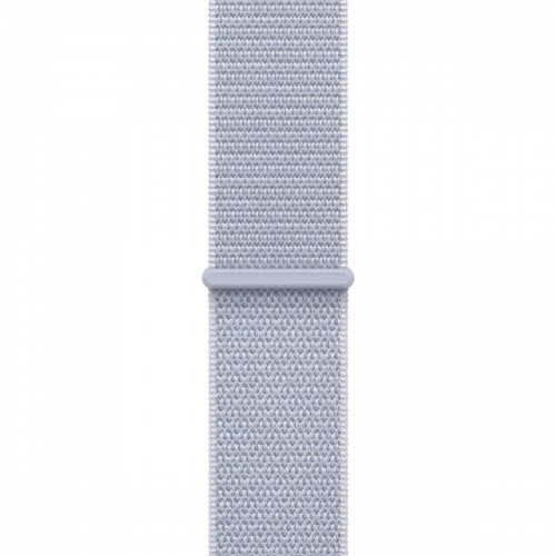 Apple Watch Series 10 GPS + Cellular 46mm Silver Aluminum Case with Blue Cloud Sport Loop (MWY23)