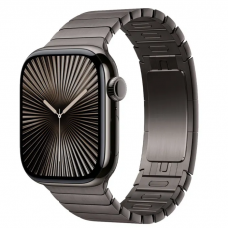Apple Watch Series 10 GPS + Cellular 42mm Slate Titanium Case w. Space Black Link Bracelet (MX0M3)