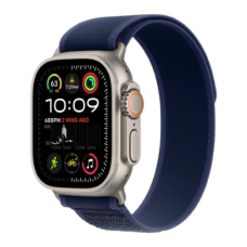 Apple Watch Ultra 2 49mm GPS + Cellular Natural Titanium Case with Blue Trail Loop - M/L (MX4L3)