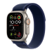 Apple Watch Ultra 2 49mm GPS + Cellular Natural Titanium Case with Blue Trail Loop - M/L (MX4L3)