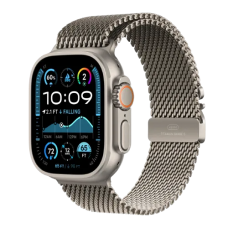 Apple Watch Ultra 2 49mm GPS + Cellular Natural Titanium Case with Natural Titanium Milanese Loop - L (MX5T3)