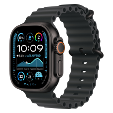 Apple Watch Ultra 2 49mm GPS + Cellular Black Titanium Case with Black Ocean Band (MX4P3)