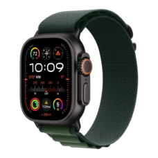 Apple Watch Ultra 2 49mm GPS + Cellular Black Titanium Case with Dark Green Alpine Loop - L (MX4T3)