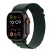 Apple Watch Ultra 2 49mm GPS + Cellular Black Titanium Case with Dark Green Alpine Loop - M (MX4R3)