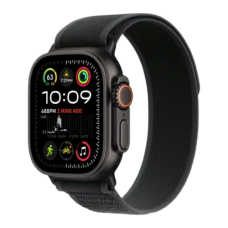 Apple Watch Ultra 2 49mm GPS + Cellular Black Titanium Case with Black Trail Loop - M/L (MX4V3)