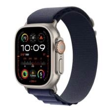 Apple Watch Ultra 2 49mm GPS + Cellular Natural Titanium Case with Navy Alpine Loop - L (MYT33+MXN03)