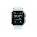 Apple Watch Ultra 2 49mm GPS + Cellular Natural Titanium Case with Ice Blue Ocean Band (MYT03+MXTF3)