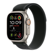 Apple Watch Ultra 2 49mm GPS + Cellular Natural Titanium Case with Black Trail Loop - S/M (MYT73+MXTQ3)