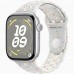 Apple Watch Series 10 GPS 46mm Silver Aluminium Case with Pure Platinum Nike Sport Band - M/L