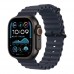 Apple Watch Ultra 2 49mm GPS + Cellular Black Titanium Case with Navy Ocean Band (MYTC3+MYPA3)