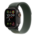 Apple Watch Ultra 2 49mm GPS + Cellular Black Titanium Case with Green Trail Loop - M/L (MYTJ3+MYQ43)