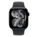 Apple Watch Series 11 GPS 46mm Jet Black Aluminum Case with Black Sport Band - M/L (MEUX4)