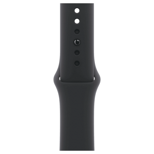 Apple Watch Series 11 GPS 46mm Jet Black Aluminum Case with Black Sport Band - M/L (MEUX4)