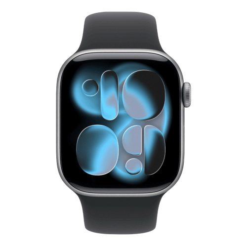 Apple Watch Series 11 GPS 42mm Space Gray Aluminum Case with Black Sport Band - S/M (MEQW4)