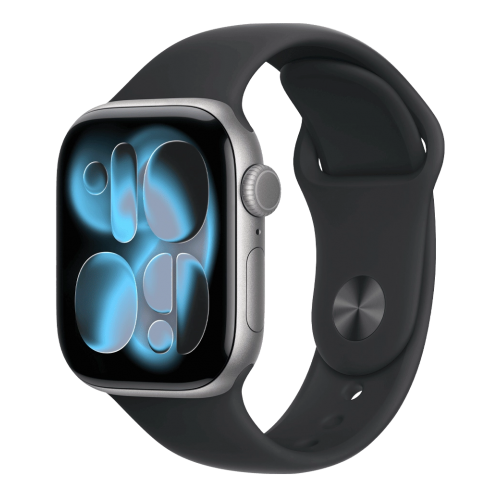 Apple Watch Series 11 GPS 42mm Space Gray Aluminum Case with Black Sport Band - S/M (MEQW4)