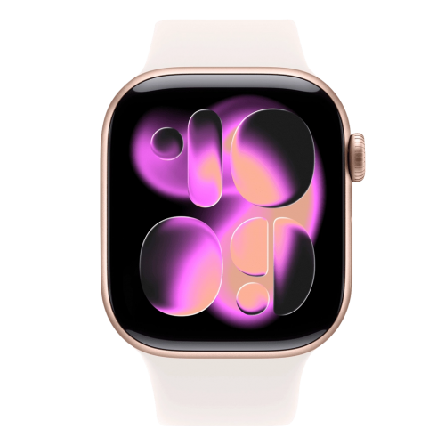 Apple Watch Series 11 GPS 42mm Rose Gold Aluminum Case with Light Blush Sport Band - M/L (MEU44)