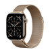 Apple Watch Series 11 GPS + Cellular 42mm Gold Titanium Case with Gold Milanese Loop (MF8Y4)