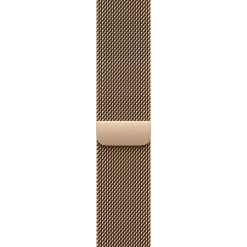 Apple Watch Series 11 GPS + Cellular 46mm Gold Titanium Case with Gold Milanese Loop - M/L (MFD84)