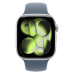 Apple Watch Series 11 GPS 42mm Silver Aluminum Case with Anchor Blue Sport Band - M/L